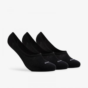 Clarks 3 Pack Liners Crne | CLKS-84187