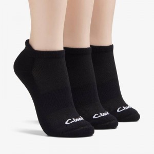 Clarks 3 Pack Solid Athletic Sock Crne | CLKS-84638