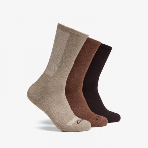 Clarks 3 Pack Sport Crew Sock Kaki Boja | CLKS-84169