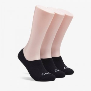 Clarks 3 pack Solid Liner Sock Crne | CLKS-84175