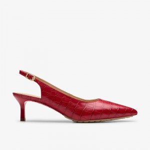 Clarks Adela Sling Crvene | CLKS-85189