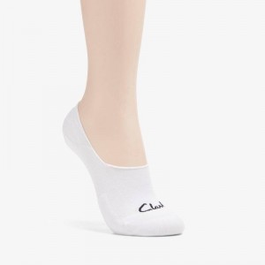 Clarks Basic Liner Sock Bijele | CLKS-84653