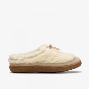 Clarks Belle Wych Slippers Bijele | CLKS-84676