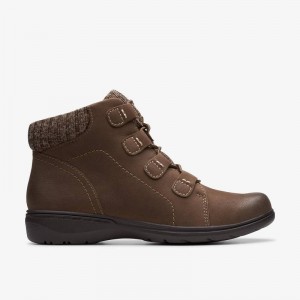 Clarks Carleigh Jade Sive Smeđe | CLKS-85593