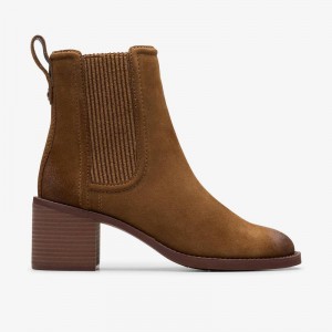 Clarks Chamberly Top Smeđe | CLKS-85482