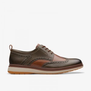 Clarks Chantry Wing Tamno Maslinasto Zelene | CLKS-84473