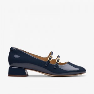 Clarks Daiss30 Shine Tamnoplave | CLKS-85239
