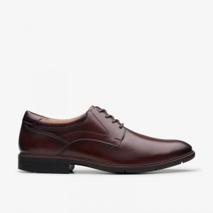 Clarks Eldredge Plain Tamno Smeđe | CLKS-84384