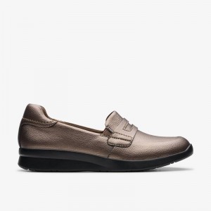 Clarks Ellowyn Penny Smeđe Metalne | CLKS-85367