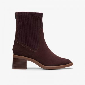 Clarks Lileigh Holly Tamno Smeđe | CLKS-85583