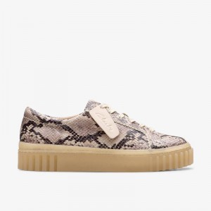 Clarks Mayhill Walk Sive Zmijski Print | CLKS-85167
