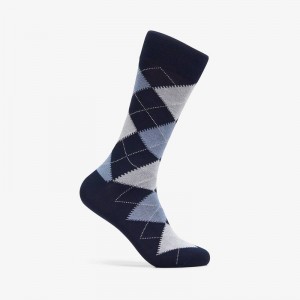 Clarks Mens Argyle Tamnoplave | CLKS-84192
