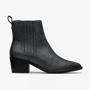 Clarks Morzine Top Plave Sive Metalne | CLKS-85519