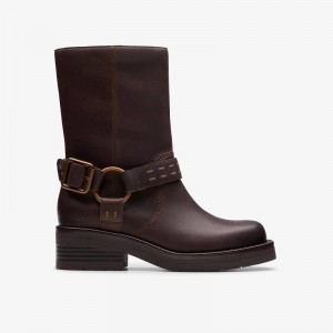Clarks Rebelle Up Tamno Smeđe | CLKS-85522