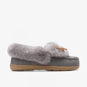 Clarks Roll Mocc Slippers Sive | CLKS-84675