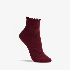 Clarks Rosewelt Crew Sock Bordo | CLKS-84664