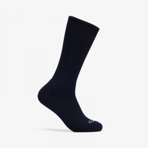 Clarks Solid Crew Sock Tamnoplave | CLKS-84178