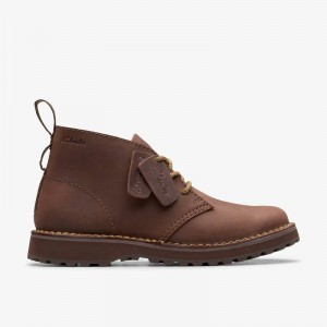Clarks Solsbury Desert Boot Tamno Smeđe | CLKS-84563