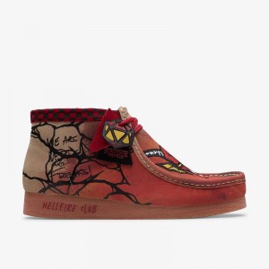 Clarks Stranger Things Wallabee Evo Mens Tamno Smeđe | CLKS-84596