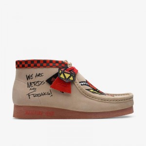 Clarks Stranger Things Wallabee Evo Mens Smeđe | CLKS-84595