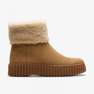 Clarks Torhill Turn Svijetlo Smeđe | CLKS-85493