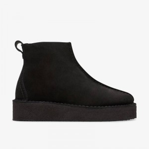 Clarks Trek Wedge Boot Crne | CLKS-84716