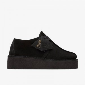 Clarks Trek Wedge Crne | CLKS-84679