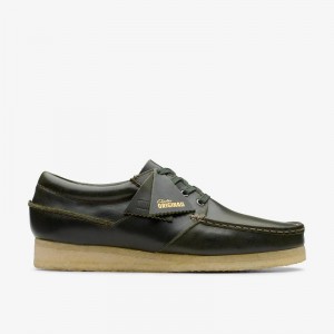 Clarks Wallabee Boat Zelene | CLKS-84500
