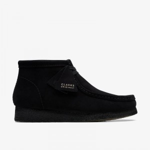 Clarks Wallabee Boot Crne | CLKS-84495