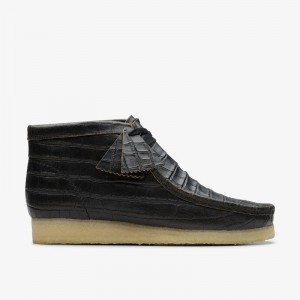 Clarks Wallabee Boot Crne | CLKS-84508