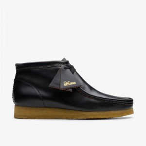 Clarks Wallabee Boot Crne | CLKS-84509