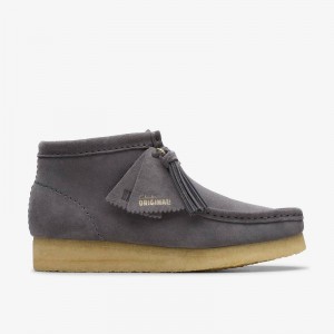 Clarks Wallabee Boot Sive Plave | CLKS-85553