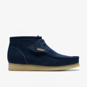 Clarks Wallabee Boot Tamnoplave | CLKS-84487