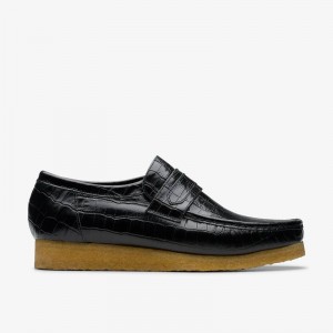 Clarks Wallabee Loafer Crne | CLKS-84296