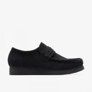 Clarks Wallabee Loafer Crne | CLKS-84505