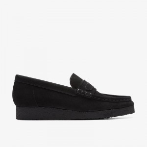 Clarks Wallabee Loafer Crne | CLKS-85402