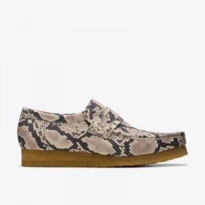 Clarks Wallabee Loafer Sive Zmijski Print | CLKS-84504