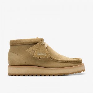Clarks Wallabee Scout Tamno Smeđe | CLKS-85607
