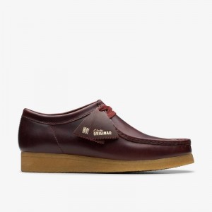 Clarks Wallabee Tamno Crvene | CLKS-84497