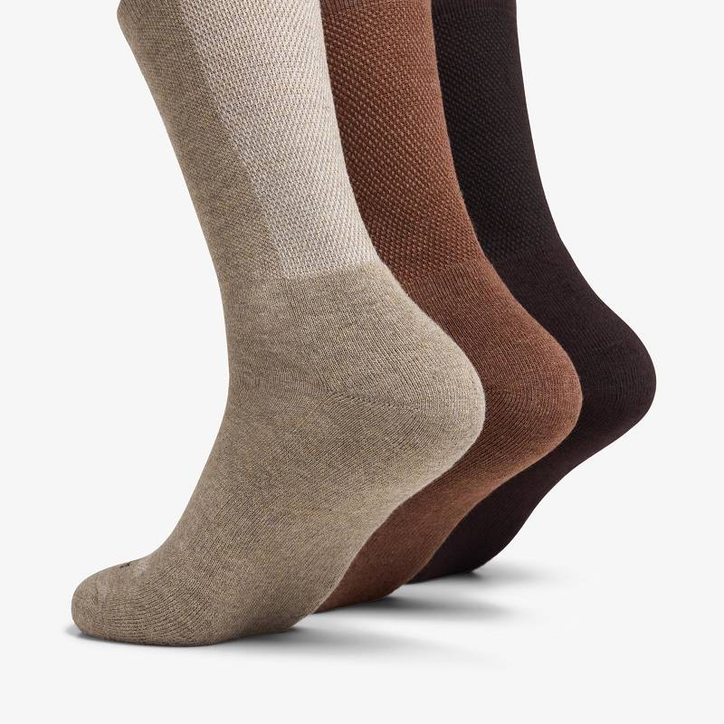 Clarks 3 Pack Sport Crew Sock Kaki Boja | CLKS-84169