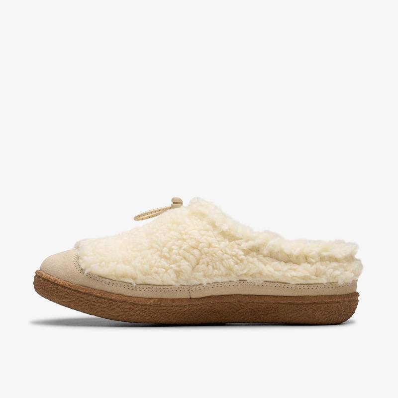 Clarks Belle Wych Slippers Bijele | CLKS-84676