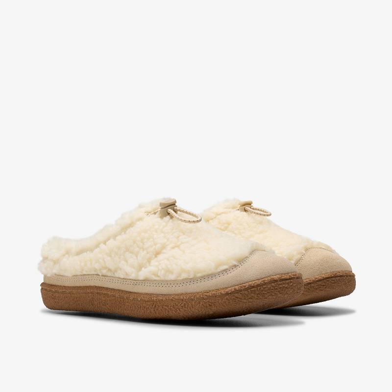 Clarks Belle Wych Slippers Bijele | CLKS-84676