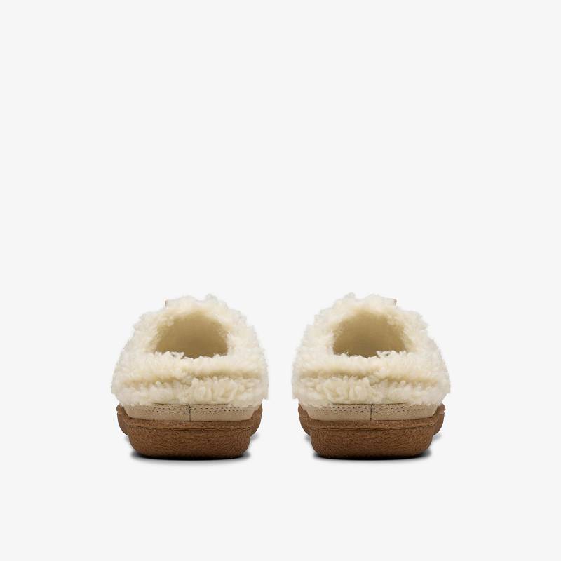 Clarks Belle Wych Slippers Bijele | CLKS-84676