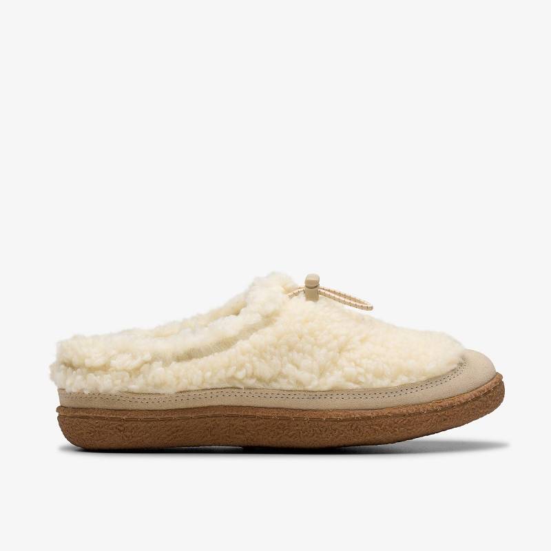 Clarks Belle Wych Slippers Bijele | CLKS-84676
