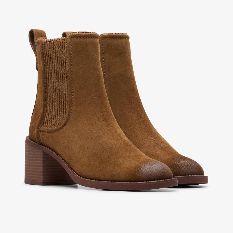 Clarks Chamberly Top Smeđe | CLKS-85482