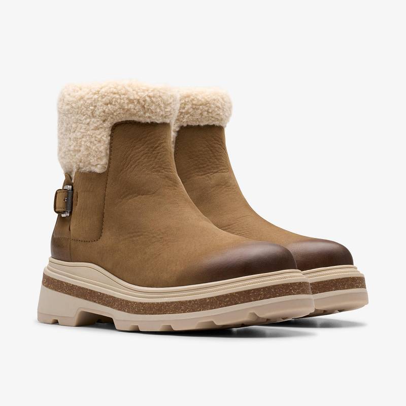 Clarks Hencroft Madi Waterproof Tamno Smeđe | CLKS-85509