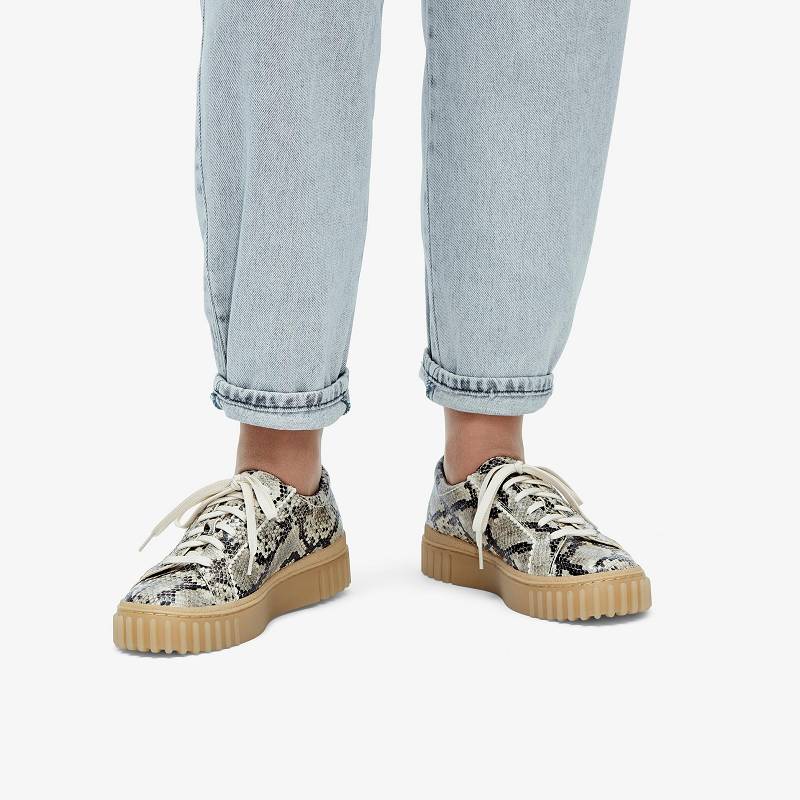 Clarks Mayhill Walk Sive Zmijski Print | CLKS-85167