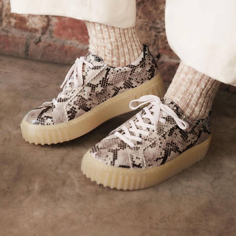 Clarks Mayhill Walk Sive Zmijski Print | CLKS-85167