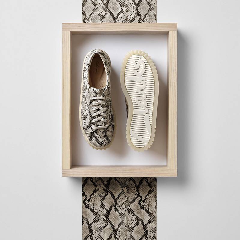 Clarks Mayhill Walk Sive Zmijski Print | CLKS-85167