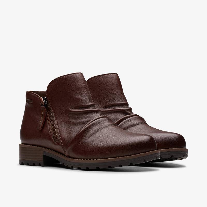 Clarks Nissini Top Waterproof Smeđe | CLKS-85453